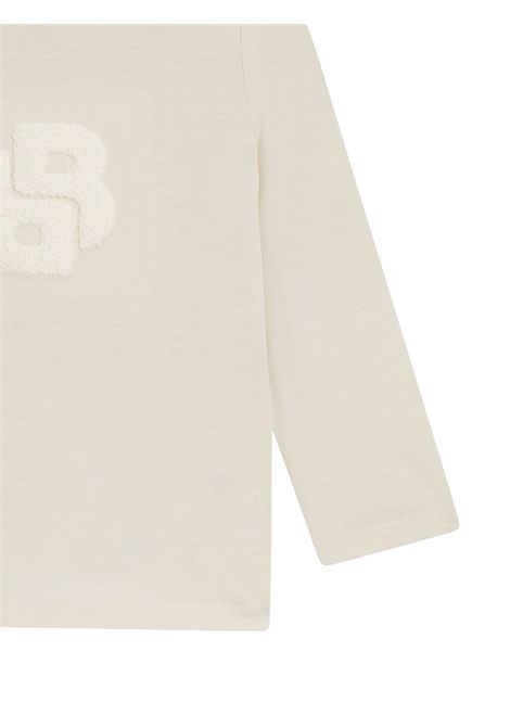 T-shirt neonato beige in cotone Hugo Boss | J52465/MABEIGE