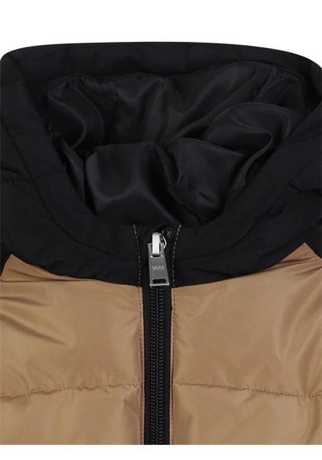 Giubbino bambino beige imbottito Hugo Boss | J52477/MABEIGE