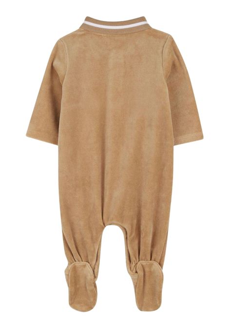 Tutina neonato beige in velluto Hugo Boss | J52522/MABEIGE