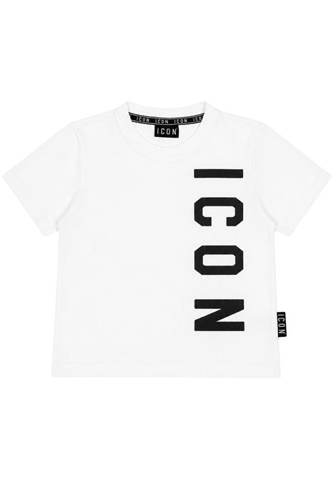 T-shirt bambina bianca in cotone ICON | 00148/DEBIANCO