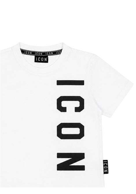 T-shirt bambina bianca in cotone ICON | 00148/DEBIANCO