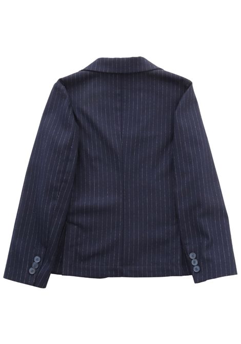 Blue striped children's jacket IL GUFO | GB099W1008/CEBLU