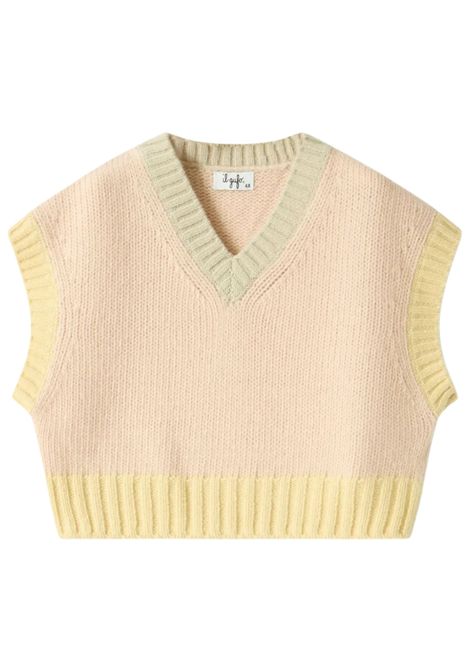 Maglia bambina rosa in lana IL GUFO | GGL0003EM/ANROSA