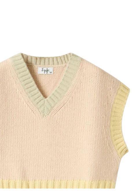 Maglia bambina rosa in lana IL GUFO | GGL0003EM/ANROSA