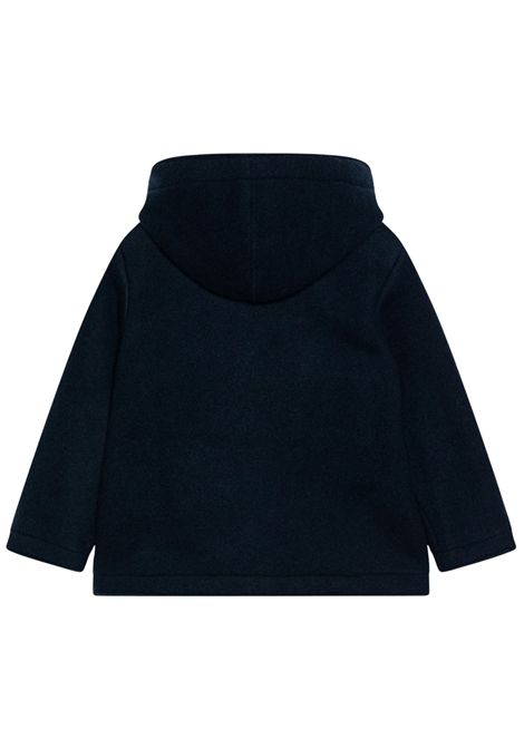 Cappotto neonato blu in lana IL GUFO | GM365N0041/ANBLU