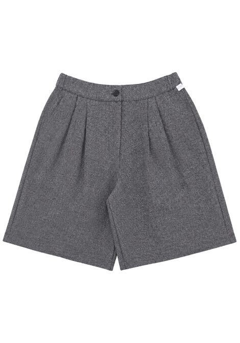 Girls' grey wool Bermuda shorts IL GUFO | GPB0005W/ANGRIGIO