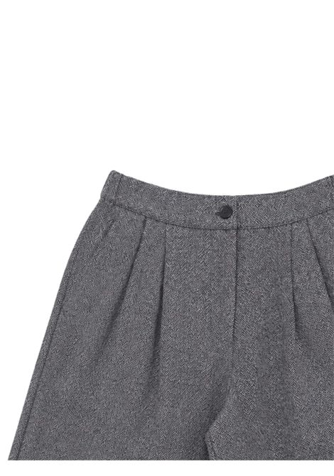 Girls' grey wool Bermuda shorts IL GUFO | GPB0005W/ANGRIGIO