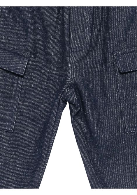 Pantalone neonato blu in cotone IL GUFO | GPL0031C/ANBLU
