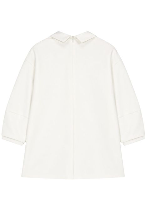 Abito bambina bianco con strass IL GUFO | GVL0007N0057/ANBIANCO