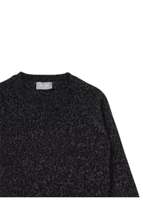 Maglione bambina nero in lana IL GUFO | MA396EM22/DEBNERO