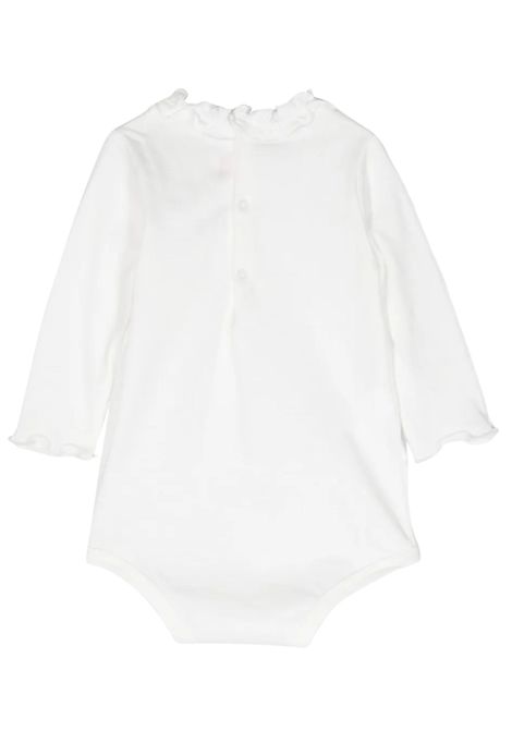 Cream cotton baby bodysuit IL GUFO | MB044MF/ANPANNA