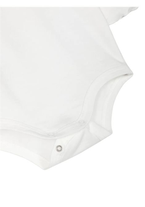 Cream cotton baby bodysuit IL GUFO | MB044MF/ANPANNA