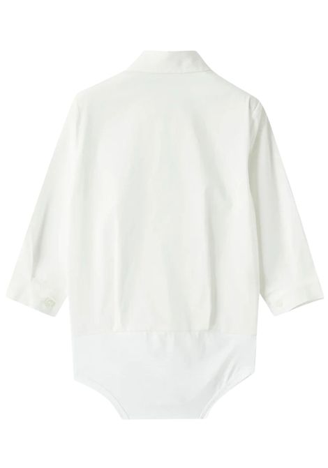 White cotton baby shirt IL GUFO | MB053C/ANBIANCO