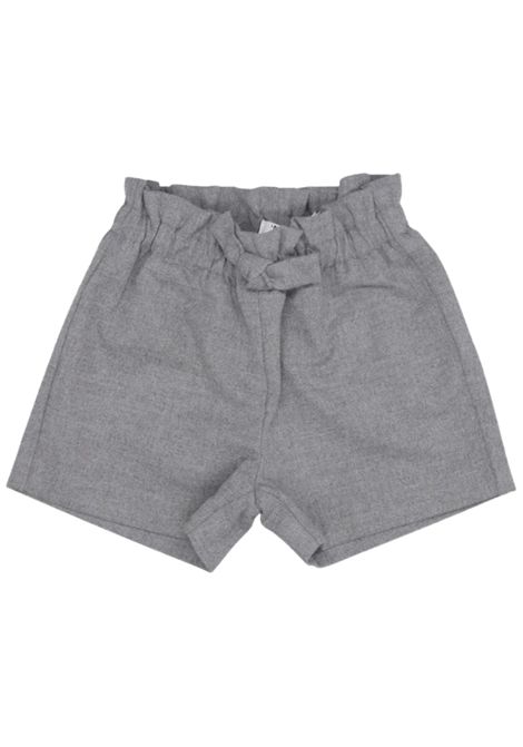 Gray viscose baby shorts IL GUFO | PB114W/ANGRIGIO