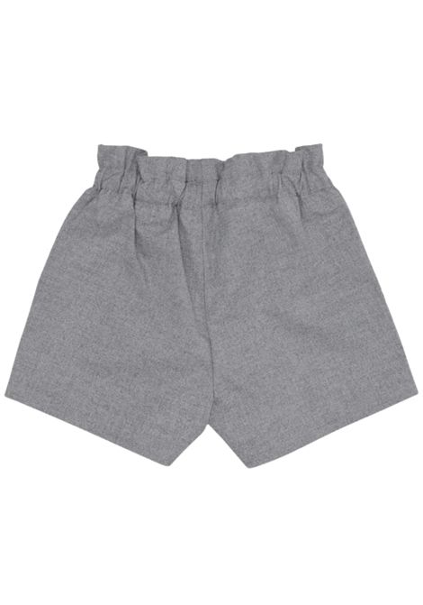 Gray viscose baby shorts IL GUFO | PB114W/ANGRIGIO