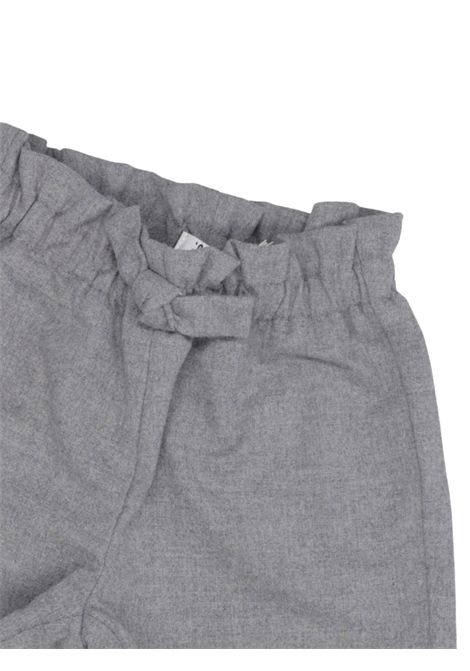 Gray viscose baby shorts IL GUFO | PB114W/ANGRIGIO