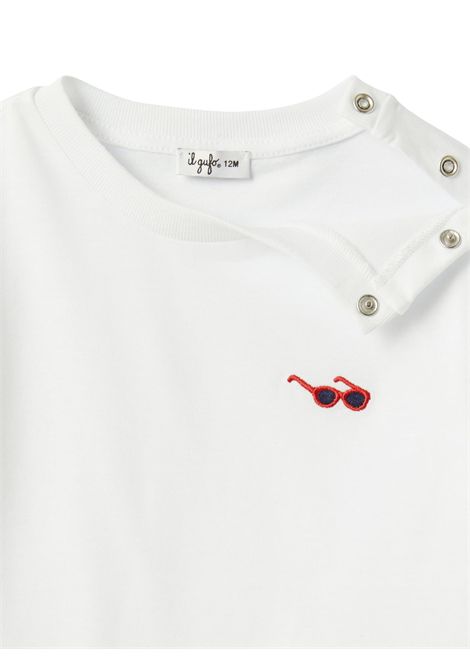 White cotton T-shirt for girls IL GUFO | TS478MF/ANBIANCO