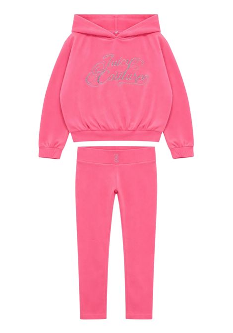 Completo bambina rosa in velluto JUICY COUTURE | 25WJCJBX/SUROSA