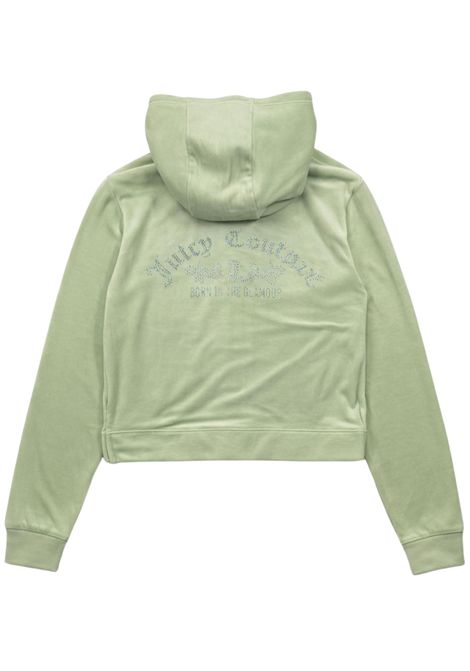 Felpa bambina verde in velluto JUICY COUTURE | 25WJCJBX6500/SUVERDE