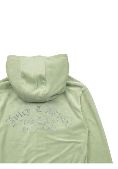 Felpa bambina verde in velluto JUICY COUTURE | 25WJCJBX6500/SUVERDE