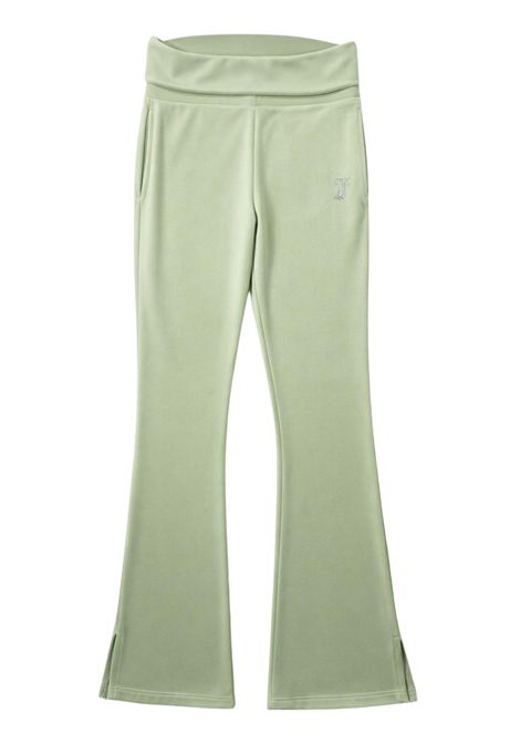 Pantalone bambina verde in velluto JUICY COUTURE | 25WJCJBX6501/SUVERDE