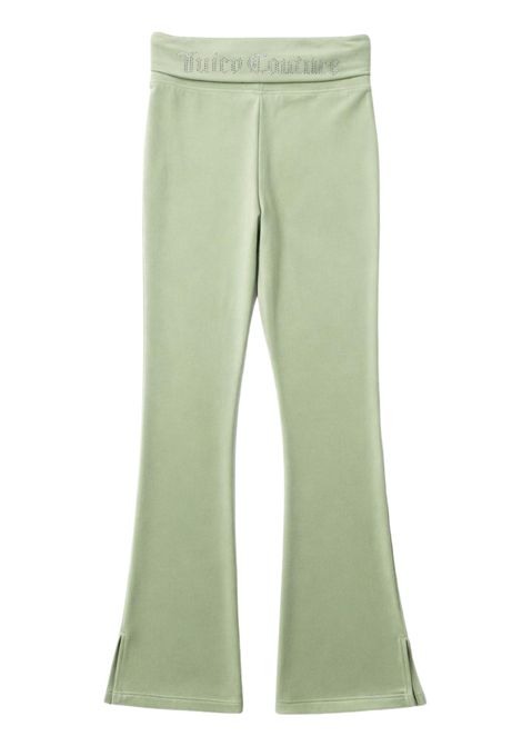 Pantalone bambina verde in velluto JUICY COUTURE | 25WJCJBX6501/SUVERDE