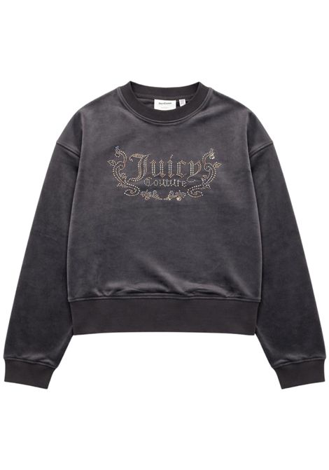 Felpa bambina grigia in velluto JUICY COUTURE | 25WJCJBZ6496/SUGRIGIO