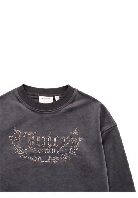 Felpa bambina grigia in velluto JUICY COUTURE | 25WJCJBZ6496/SUGRIGIO