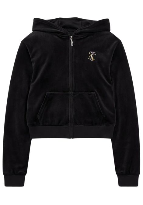 Felpa bambina nera in velluto JUICY COUTURE | NOSJCJBX6358/SUNERO