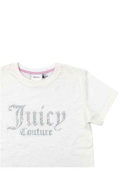 T-shirt bambina bianca in cotone JUICY COUTURE | NOSJCJBX6409/SUBIANCO