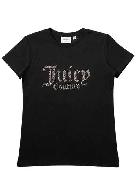 T-shirt bambina nera in cotone JUICY COUTURE | NOSJCJBX6409/SUNERO