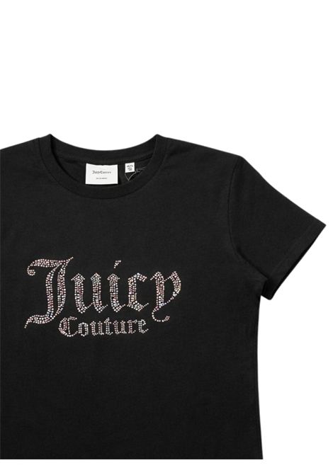 T-shirt bambina nera in cotone JUICY COUTURE | NOSJCJBX6409/SUNERO