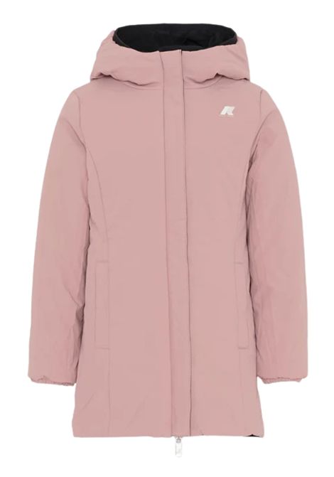 Giubbino bambina nero/rosa reversibile K-way | K11517W/ANNERO/ROSA