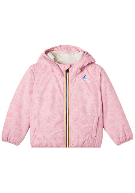 Giubbino bambina rosa imbottito K-way | K2133HW/ANROSA