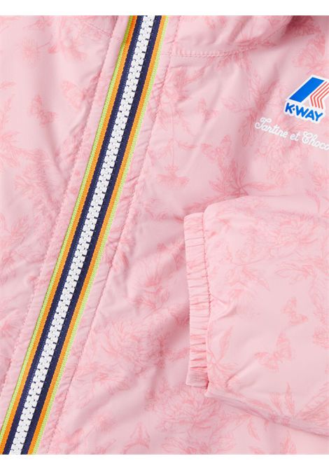 Giubbino bambina rosa imbottito K-way | K2133HW/ANROSA