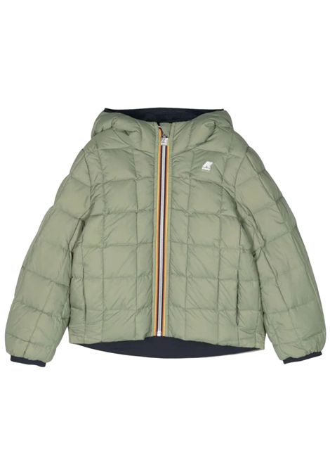 Giubbino bambino reversibile K-way | K21383W/SUBLU/VERDE