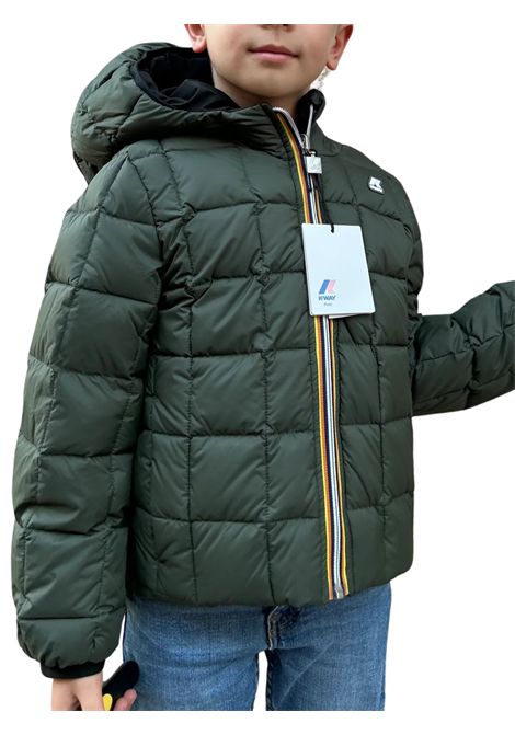 Giubbino bambino reversibile K-way | K21383W/SUBLU/VERDE