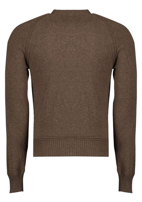 Maglione bambino marrone in lana K-way | K2142GW/DEBMARRONE