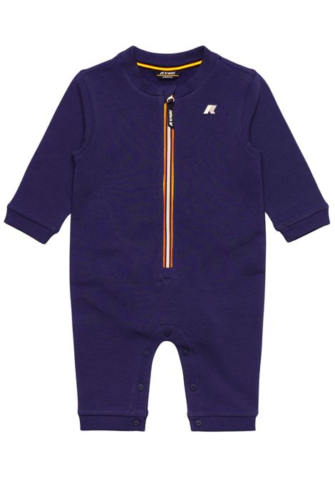 Tutina neonato blu in cotone K-way | K31361/SUBLU