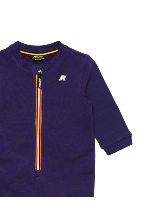 Tutina neonato blu in cotone K-way | K31361/SUBLU