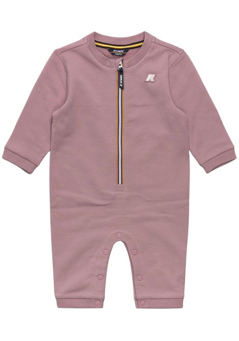 Pink cotton baby romper K-way | K31361W/SUROSA