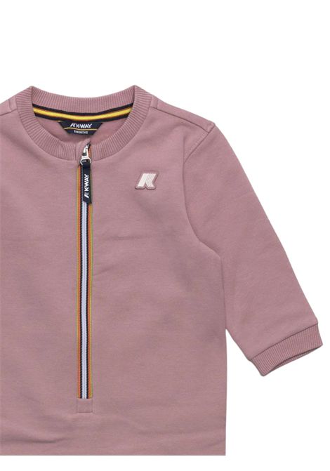 Pink cotton baby romper K-way | K31361W/SUROSA