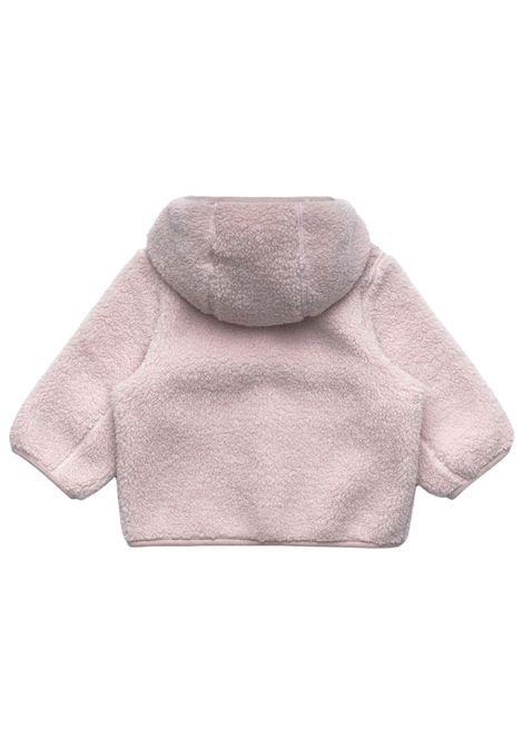 Giubbino neonata rosa in sherpa K-way | K41478W/ANROSA