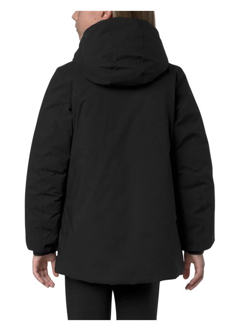 Giubbino bambina nero/bianco reversibile K-way | K5123QW/ANNERO/BIANCO