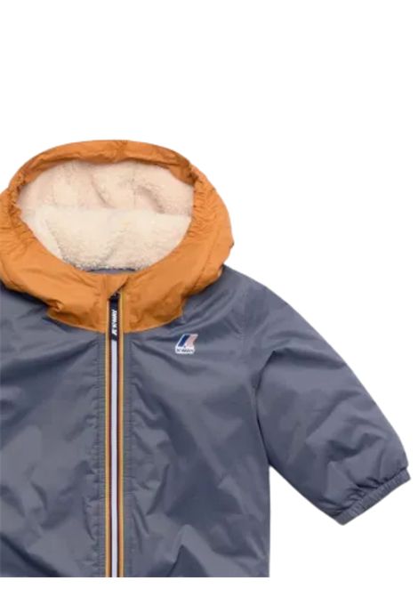 Giubbino neonato grigio K-way | K61157W/SUGRIGIO