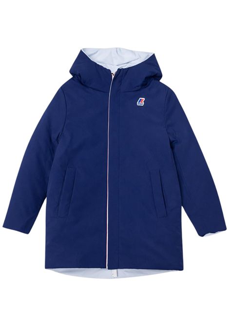 Giubbino bambino reversibile K-way | K8114LW/SUBLU/AZZURRO