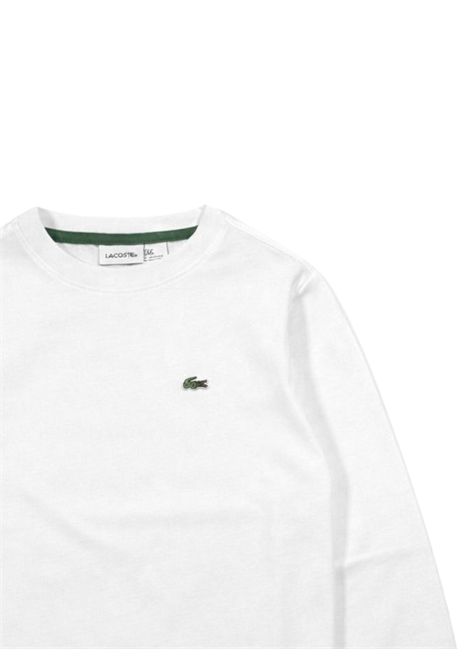 T-shirt bambino bianca in cotone LA COSTE | 847112/MABIANCO
