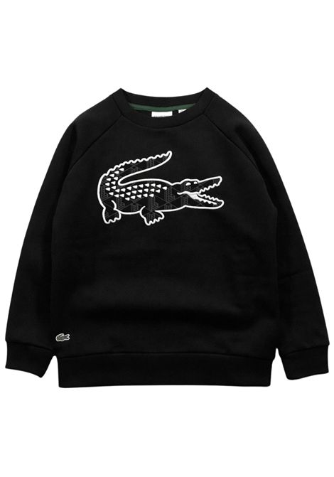 Felpa bambino nera in cotone LA COSTE | 947091/MANERO