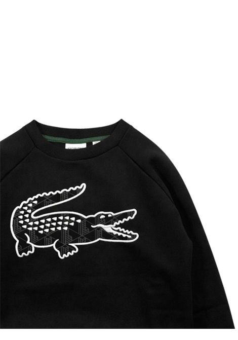 Felpa bambino nera in cotone LA COSTE | 947091/MANERO