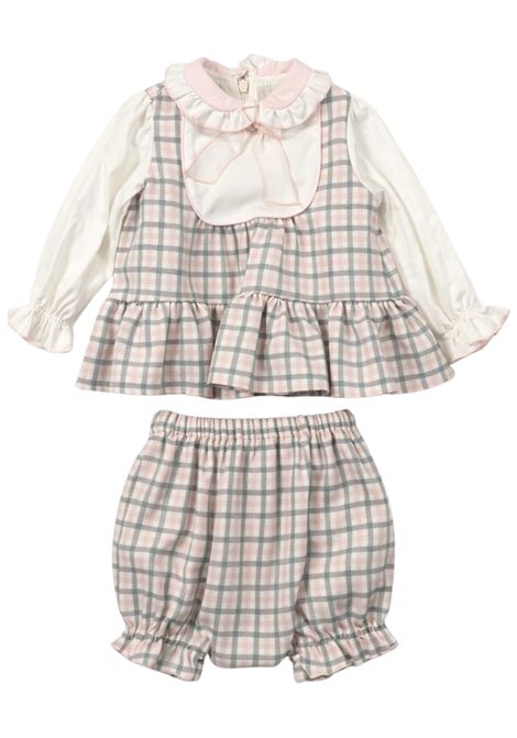 Completo neonata rosa in viscosa LA STUPENDERIA | TBAB08/SUROSA